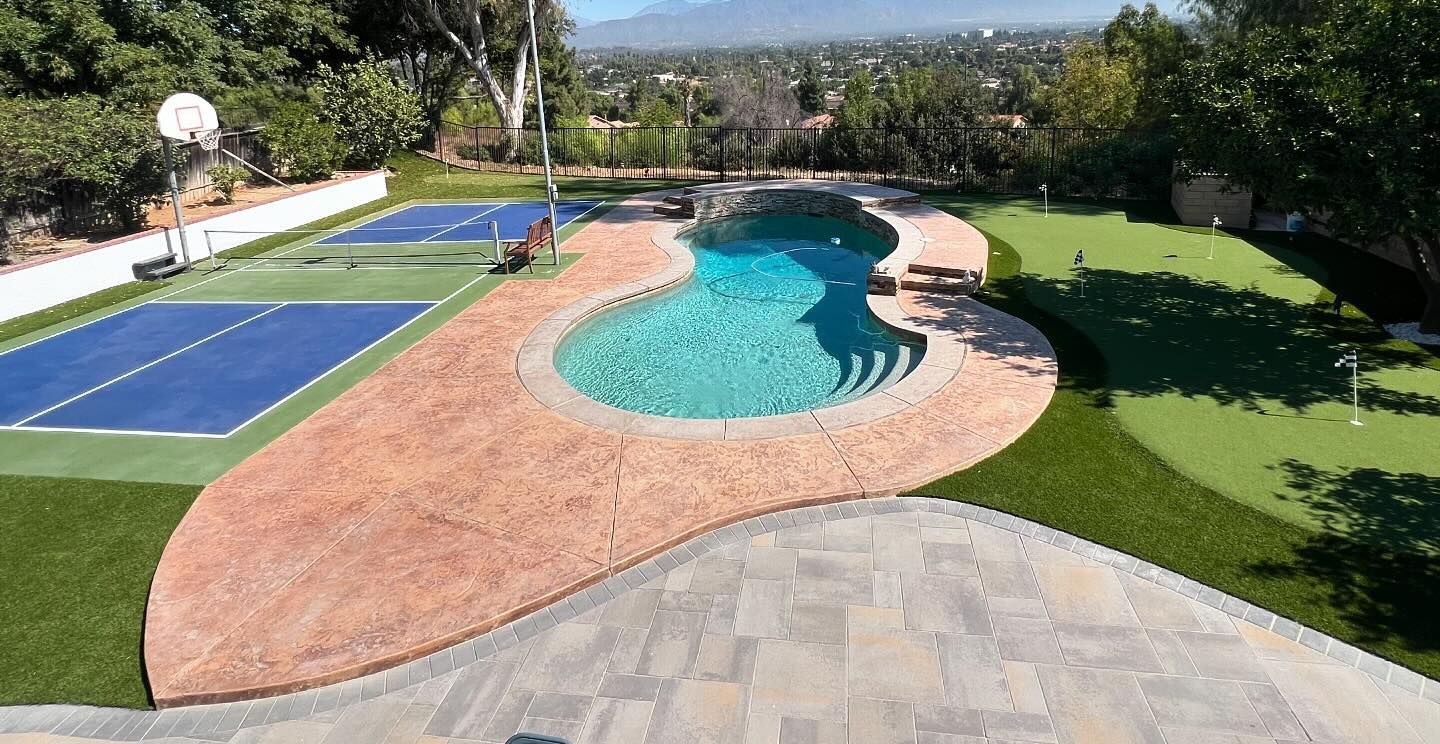 Pool Deck Pavers, Pasadena Artificial Grass & Pavers